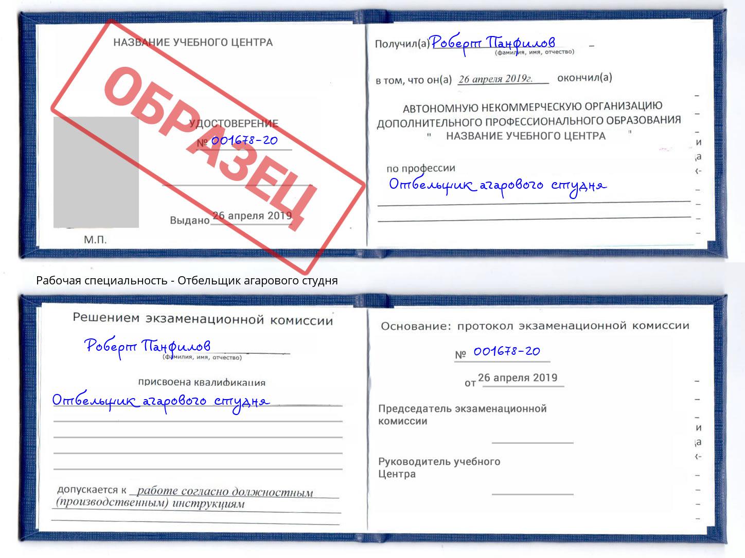 Отбельщик агарового студня Тулун